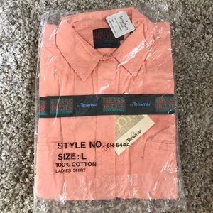 Vintage Grass Roots by‎ Terramar Button Down Top